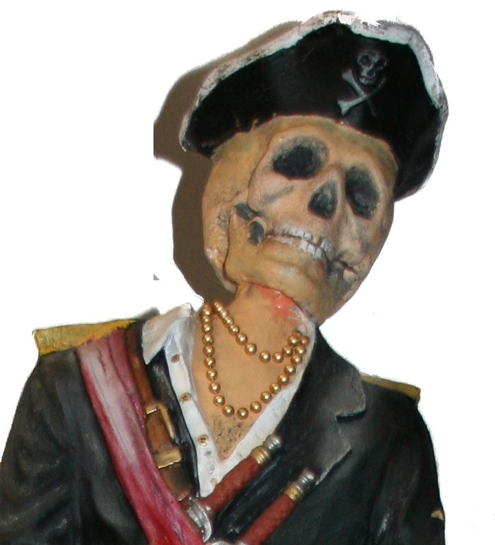 Dekofigur Pirat "Lord Nelson" auf Geister-Galere, 130cm